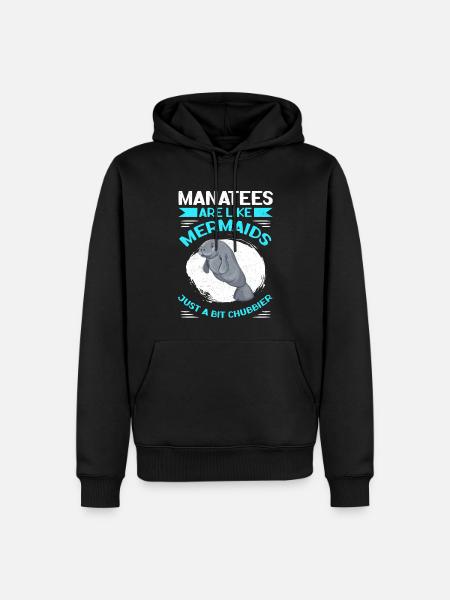 Manatee Manatee Manatee Manatees Gift - Men’s Premium Organic Hoodie - black