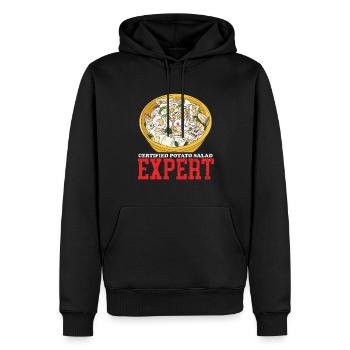 Kartoffelsalat Experte Härdöpfelsalat Geschenk - Männer Premium Bio Hoodie - Schwarz - Vorne - Nico (187cm)