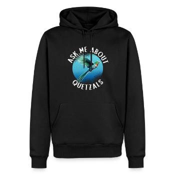 Quetzal Vogel Guatemala Vögel Geschenk - Männer Premium Bio Hoodie - Schwarz - Vorne - Nico (187cm)