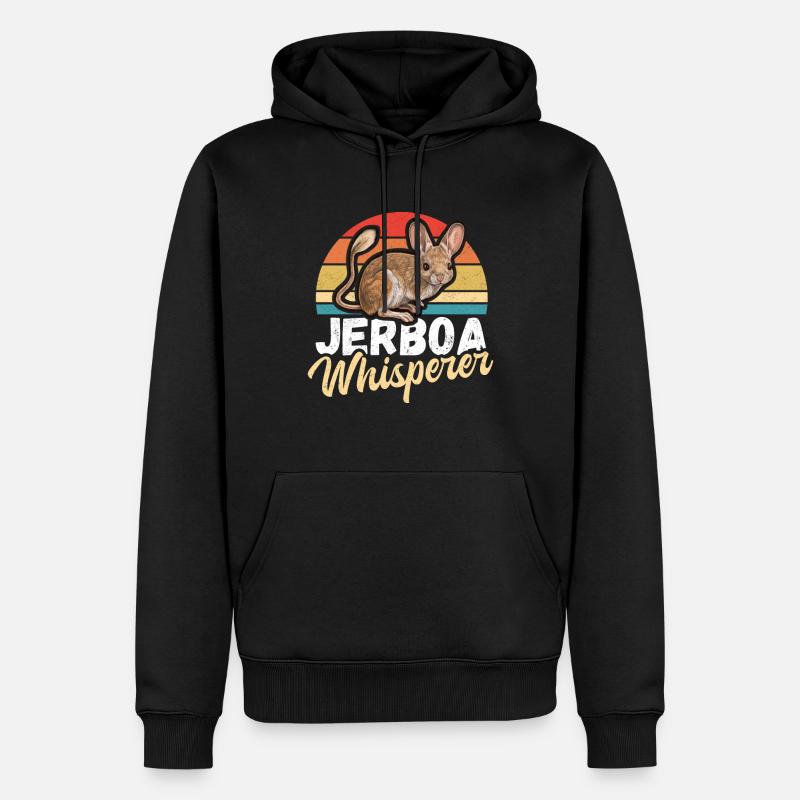 Springmäuse Wüstenspringmaus Springmaus Geschenk - Männer Premium Bio Hoodie - Schwarz