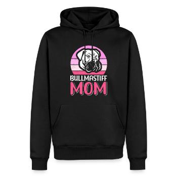 Bullmastiff maman chien propriétaire cadeau - Sweat à capuche Premium bio Homme - noir - Devant - Nico (187cm)