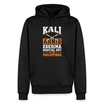 Arnis Eskrima Kali philippin Arts martiaux cadeau - Sweat à capuche Premium bio Homme - noir - Devant - Nico (187cm)