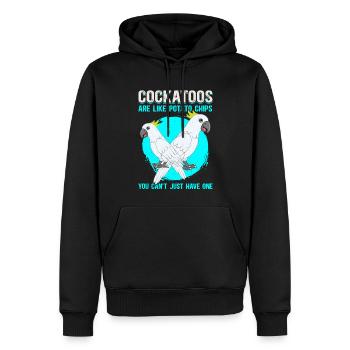 Kakadu Papageien Kakadus Geschenk - Männer Premium Bio Hoodie - Schwarz - Vorne - Nico (187cm)