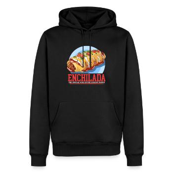 Enchilada Mexican Enchiladas Gift - Men’s Premium Organic Hoodie - black - Front - Nico (187cm)