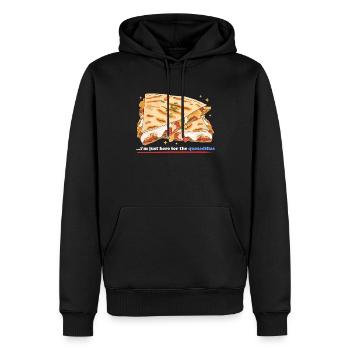 Quesadillas Quesadilla mexicaine cadeau - Sweat à capuche Premium bio Homme - noir - Devant - Nico (187cm)