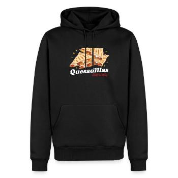 Quesadilla Quesadillas Tortillas Cadeau - Sweat à capuche Premium bio Homme - noir - Devant - Nico (187cm)
