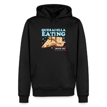 Quesadillas Tortillas Quesadilla Cadeau - Sweat à capuche Premium bio Homme - noir - Devant - Nico (187cm)