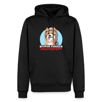 Biewer Terrier Hundepapa Hundebesitzer Geschenk - Männer Premium Bio Hoodie - Schwarz - Vorne - Nico (187cm)
