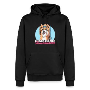 Biewer Terrier Hundemama Hundebesitzer Geschenk - Männer Premium Bio Hoodie - Schwarz - Vorne - Nico (187cm)