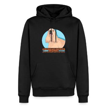 American Cocker Spaniel papa chiens cadeau - Sweat à capuche Premium bio Homme - noir - Devant - Nico (187cm)