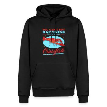 Flusskrebs Edelkrebs Meeresfrüchte Geschenk - Männer Premium Bio Hoodie - Schwarz - Vorne - Nico (187cm)