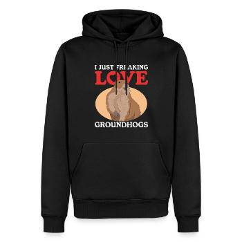 Murmeltiere Mankai Groundhog Munggen Geschenk - Männer Premium Bio Hoodie - Schwarz - Vorne - Nico (187cm)