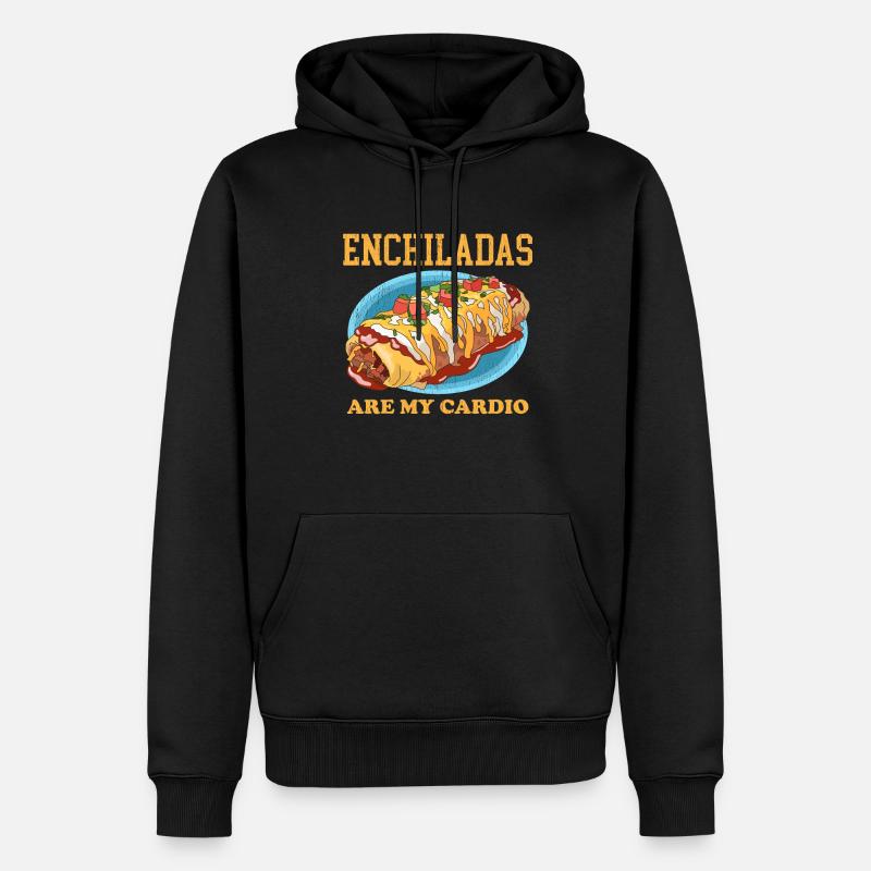 Enchilada mexicaine Enchiladas cadeau - Sweat à capuche Premium bio Homme - noir