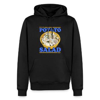 Kartoffelsalat Erdäpfelsalat Geschenk - Männer Premium Bio Hoodie - Schwarz - Vorne - Nico (187cm)