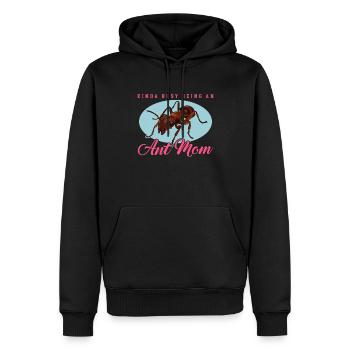 Fourmis maman Formicarium fourmilier ferme cadeau - Sweat à capuche Premium bio Homme - noir - Devant - Nico (187cm)