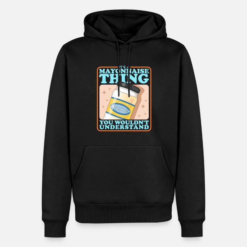 Mayo Mayonnaise amant cadeau - Sweat à capuche Premium bio Homme - noir