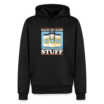 Mayonnaise Mayonnaise Cadeau Délicieux - Sweat à capuche Premium bio Homme - noir - Devant - Nico (187cm)