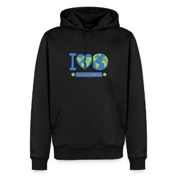 Tag Der Erde – Ich Liebe Die Erde Umwelt - Männer Premium Bio Hoodie - Schwarz - Vorne - Nico (187cm)