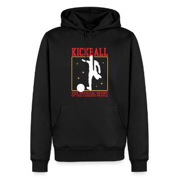 Kickball Kickballer Kickball Cadeau de joueur - Sweat à capuche Premium bio Homme - noir - Devant - Nico (187cm)