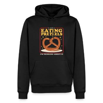 Brezel Brezeln Brezelliebhaber Geschenk - Männer Premium Bio Hoodie - Schwarz - Vorne - Nico (187cm)