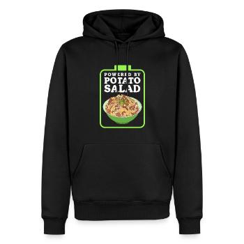 Salade de pommes de terre Härdöpfelsalat Cadeau - Sweat à capuche Premium bio Homme - noir - Devant - Nico (187cm)