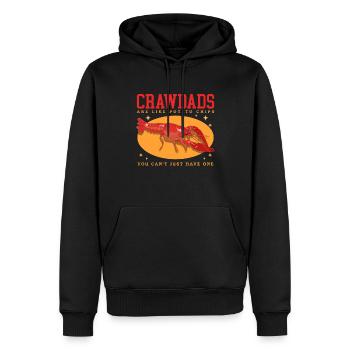 Flusskrebs Edelkrebs Meeresfrüchte Geschenk - Männer Premium Bio Hoodie - Schwarz - Vorne - Nico (187cm)