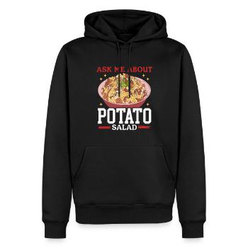 Salade de pommes de terre Härdöpfelsalat Cadeau - Sweat à capuche Premium bio Homme - noir - Devant - Nico (187cm)