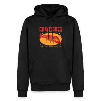 Flusskrebs Edelkrebs Meeresfrüchte Geschenk - Männer Premium Bio Hoodie - Schwarz - Vorne - Nico (187cm)