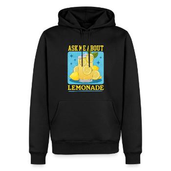 Limonade Citrons Limonade Soda Stand Cadeau - Sweat à capuche Premium bio Homme - noir - Devant - Nico (187cm)