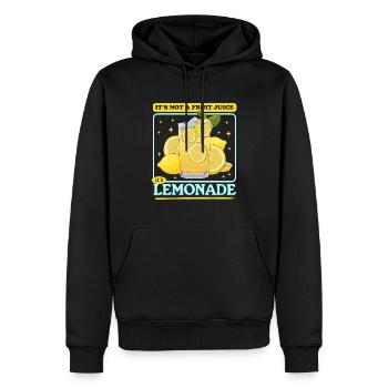 Limonade citron effervescent limonade cadeau - Sweat à capuche Premium bio Homme - noir - Devant - Nico (187cm)