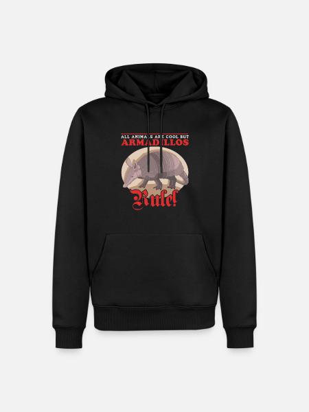 Armadillo Nine-Banded Armadillo Gift - Men’s Premium Organic Hoodie - black