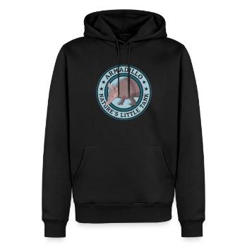 Tatou neuf cravate tatou cadeau - Sweat à capuche Premium bio Homme - noir - Devant - Nico (187cm)