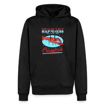Crayfish Noble Crayfish Seafood Gift - Men’s Premium Organic Hoodie - black - Front - Nico (187cm)