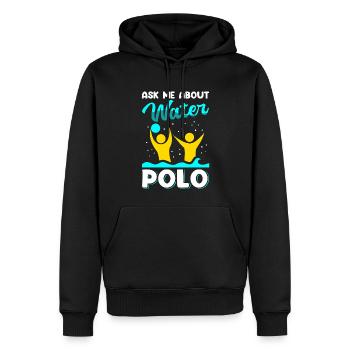 Wasserball Wasserballspieler Geschenk - Männer Premium Bio Hoodie - Schwarz - Vorne - Nico (187cm)