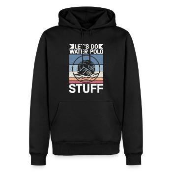 Wasserball lustiges Wasserballspieler Geschenk - Männer Premium Bio Hoodie - Schwarz - Vorne - Nico (187cm)