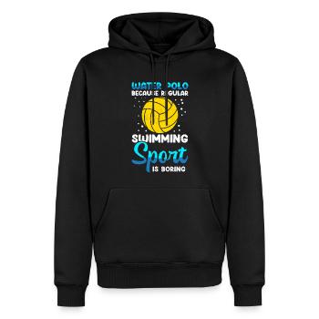 Wasserball Spieler lustiges Wasserballer Geschenk - Männer Premium Bio Hoodie - Schwarz - Vorne - Nico (187cm)