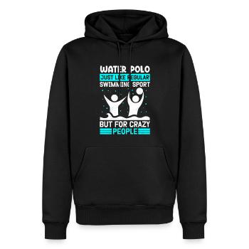 Wasserball Spieler lustige Wasserballer Geschenke - Männer Premium Bio Hoodie - Schwarz - Vorne - Nico (187cm)