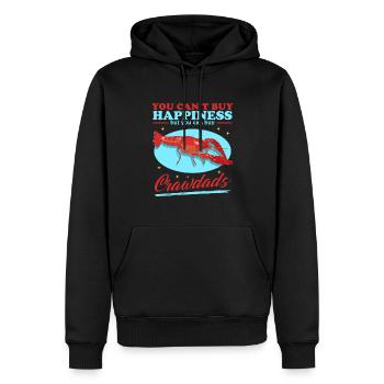 Flusskrebs Edelkrebs Meeresfrüchte Geschenk - Männer Premium Bio Hoodie - Schwarz - Vorne - Nico (187cm)