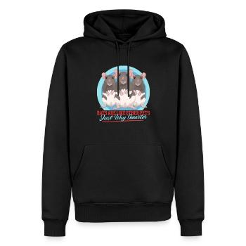 Rats, amant de Rat, propriétaire de Rat, cadeau - Sweat à capuche Premium bio Homme - noir - Devant - Nico (187cm)