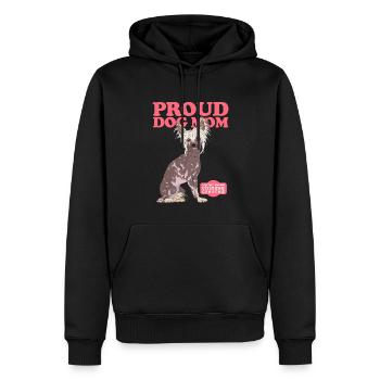 Chinese Crested Mom Crested Dogs Gift - Men’s Premium Organic Hoodie - black - Front - Nico (187cm)