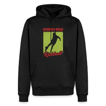 Kickball Kickballer Kickball Cadeau de joueur - Sweat à capuche Premium bio Homme - noir - Devant - Nico (187cm)