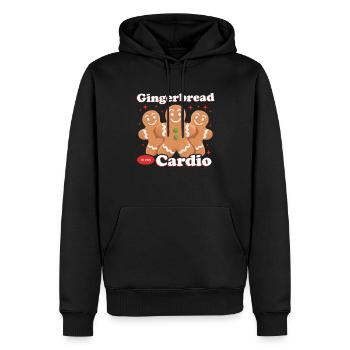 Lebkuchen Lebkuchenmann Lebkuchenmänner Geschenk - Männer Premium Bio Hoodie - Schwarz - Vorne - Nico (187cm)