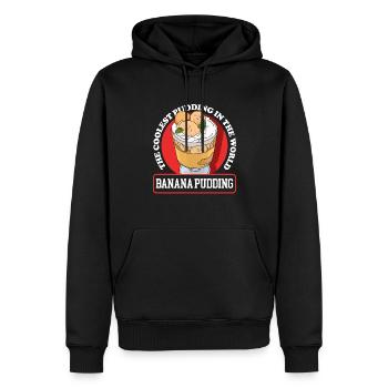 Bananenpudding Bananen Pudding Geschenk - Männer Premium Bio Hoodie - Schwarz - Vorne - Nico (187cm)