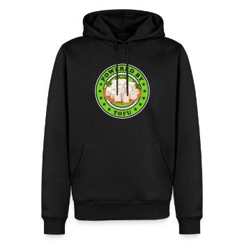 Tofu Bean Cheese Bean Curd Vegan Gift - Sweat à capuche Premium bio Homme - noir - Devant - Nico (187cm)