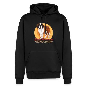 Bernhardiner Hund St. Bernhardshund Geschenk - Männer Premium Bio Hoodie - Schwarz - Vorne - Nico (187cm)