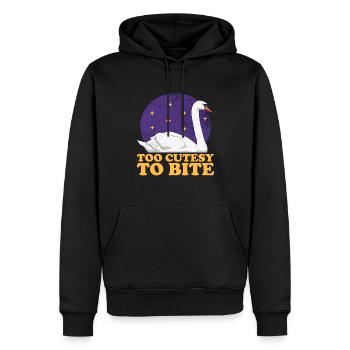 Schwan Schwanenliebhaber Schwäne Geschenk - Männer Premium Bio Hoodie - Schwarz - Vorne - Nico (187cm)
