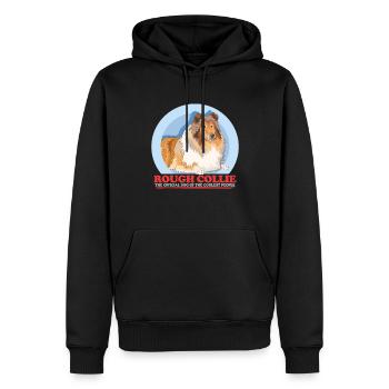 Collie Hunde Langhaarcollie Collies Geschenk - Männer Premium Bio Hoodie - Schwarz - Vorne - Nico (187cm)
