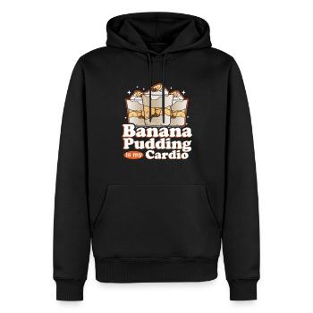 Bananenpudding Bananen-Pudding Geschenk - Männer Premium Bio Hoodie - Schwarz - Vorne - Nico (187cm)