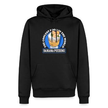 Bananenpudding Bananen Pudding Geschenk - Männer Premium Bio Hoodie - Schwarz - Vorne - Nico (187cm)
