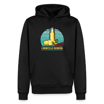 Limoncello Limoncellos Zitronen Likör Geschenk - Männer Premium Bio Hoodie - Schwarz - Vorne - Nico (187cm)